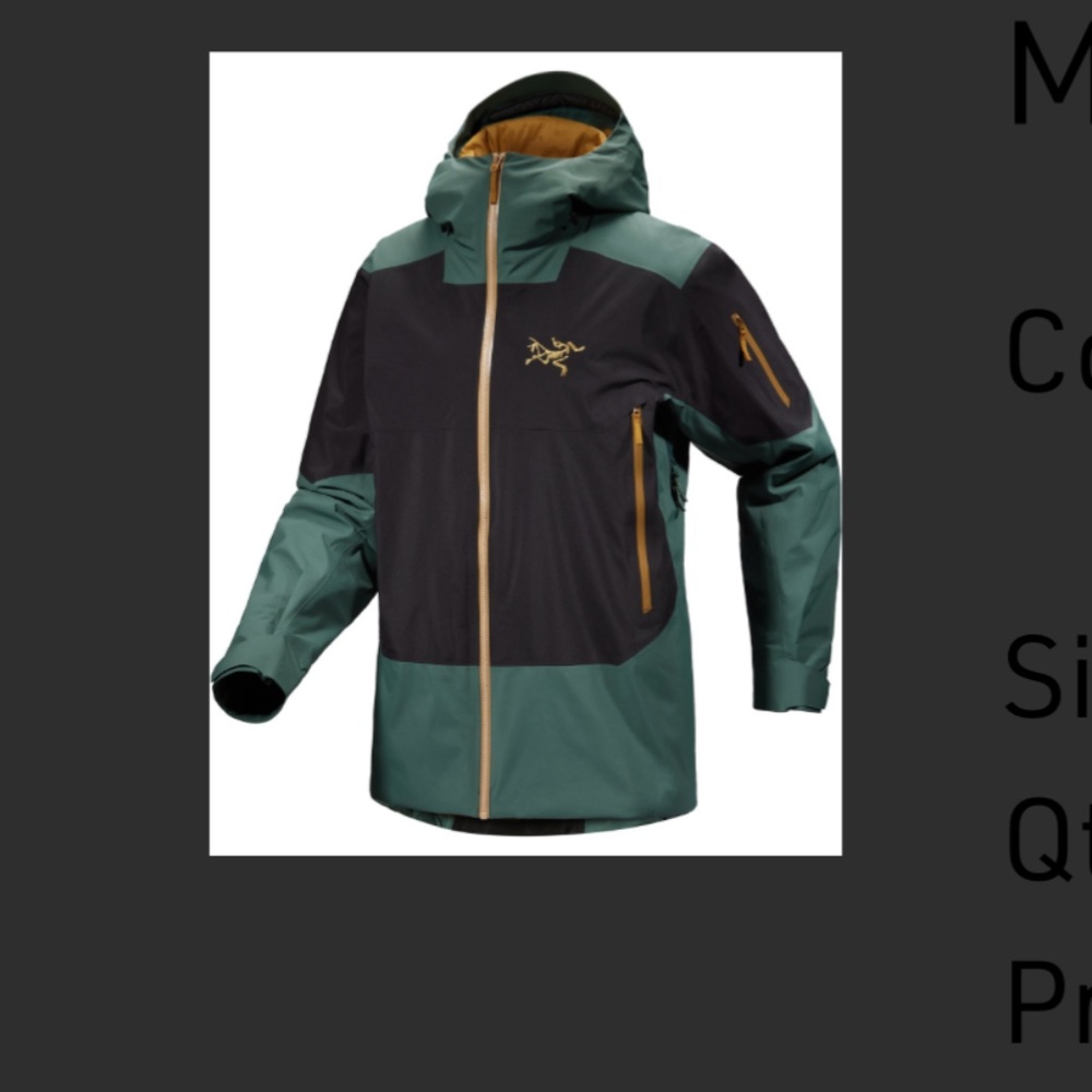 Arc’teryx men’s Sabre insulated jacket
